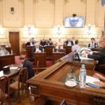 Senador Felipe Michlig durante la sesión donde se aprobó la mejora en los plazos para jubilados