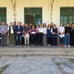 Felipe Michlig y Marcelo González entregando aportes educativos en la Escuela Normal Superior N° 40 de San Cristóbal