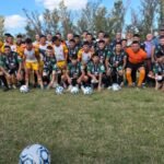 Senador Felipe Michlig y diputado Marcelo González junto a directivos de la Asociación Deportiva Juniors Club en Suardi