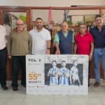 Senador Felipe Michlig y diputado Marcelo González durante su visita a la Residencia de Adultos Mayores Alma en San Cristóbal